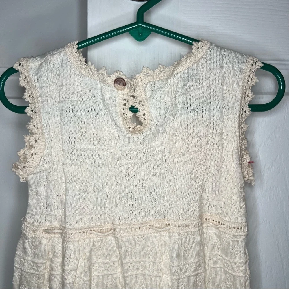Peruvian Accent Handmade in Peru Little Girl Knit Dress Size 4.